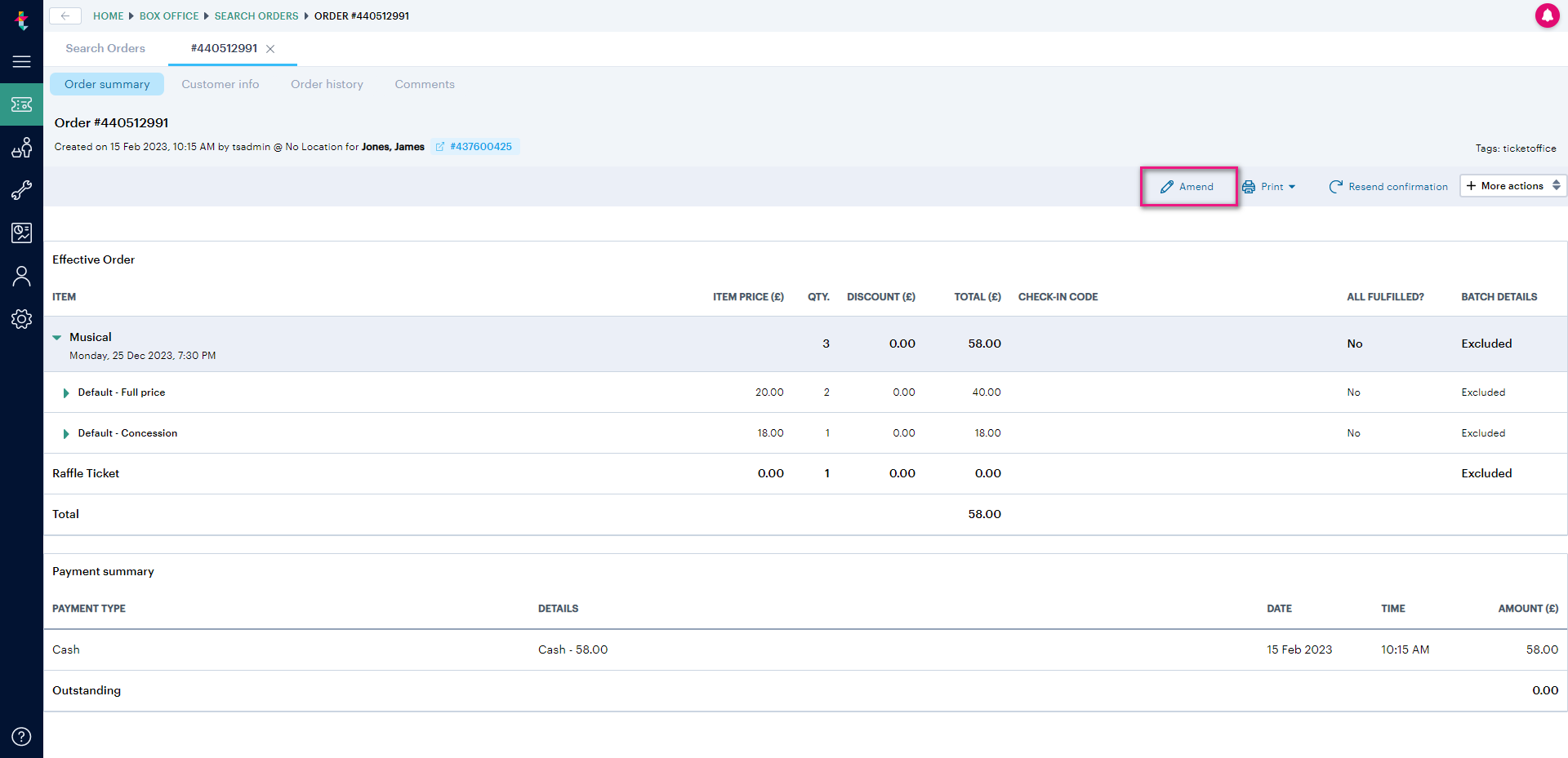 How to amend and refund orders – Ticketsolve Help Centre