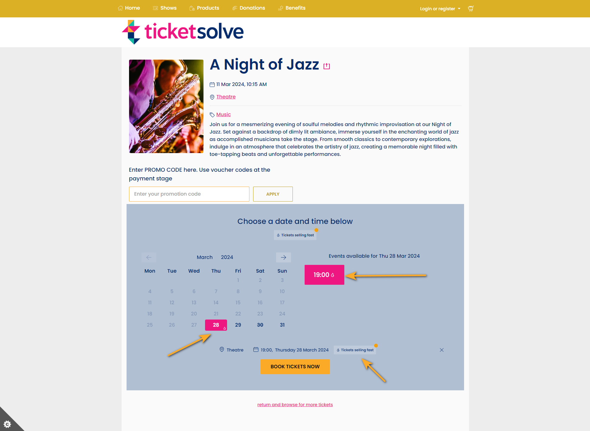 Low Availability Indicator – Ticketsolve Help Centre