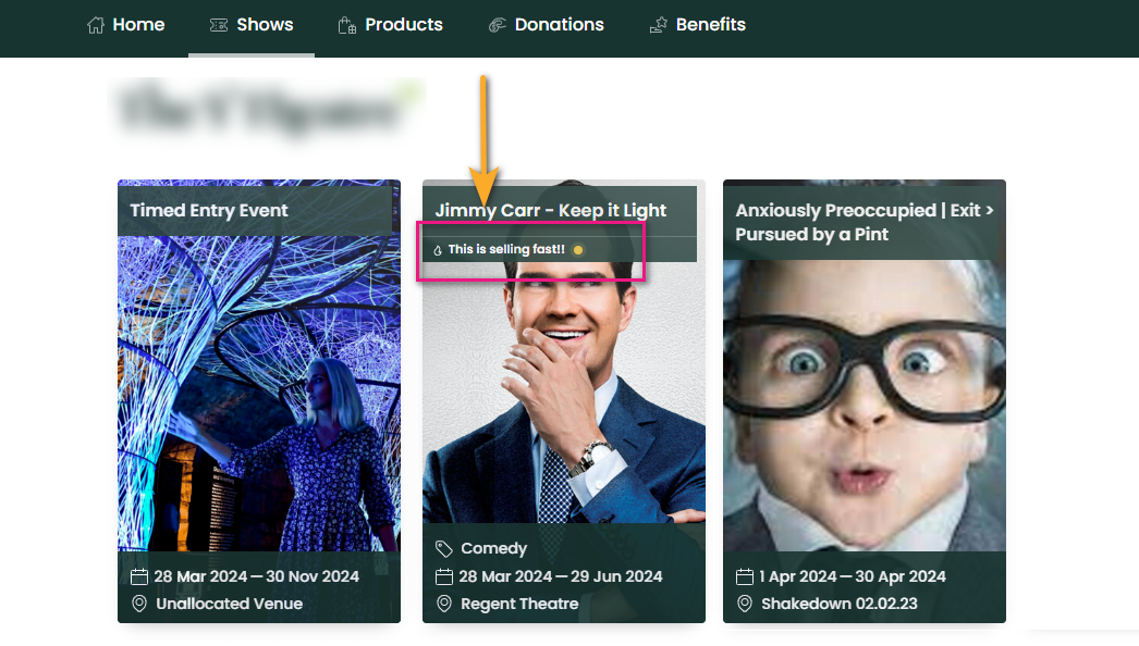 Low Availability Indicator – Ticketsolve Help Centre