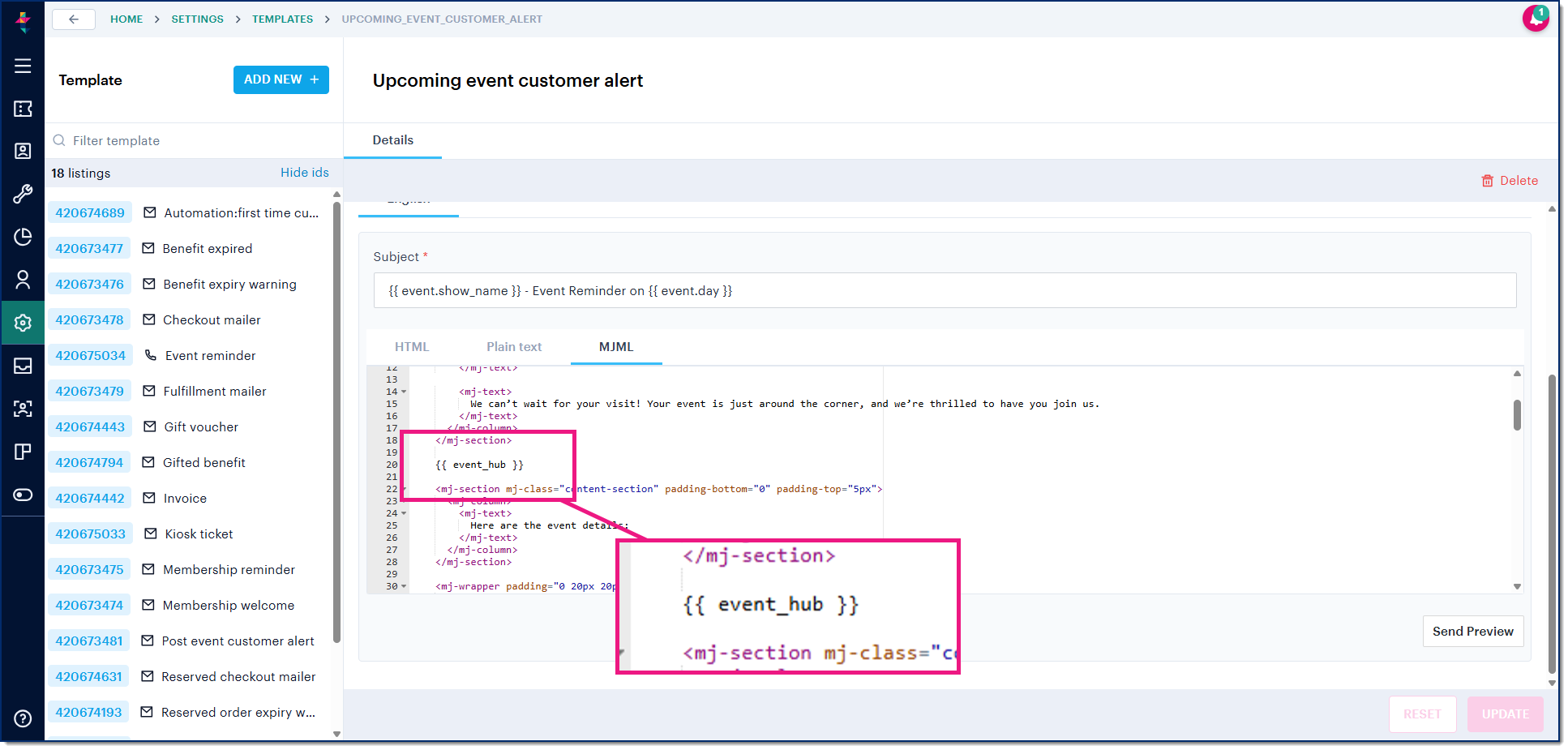 Using Event Hub for information only – Ticketsolve Help Centre