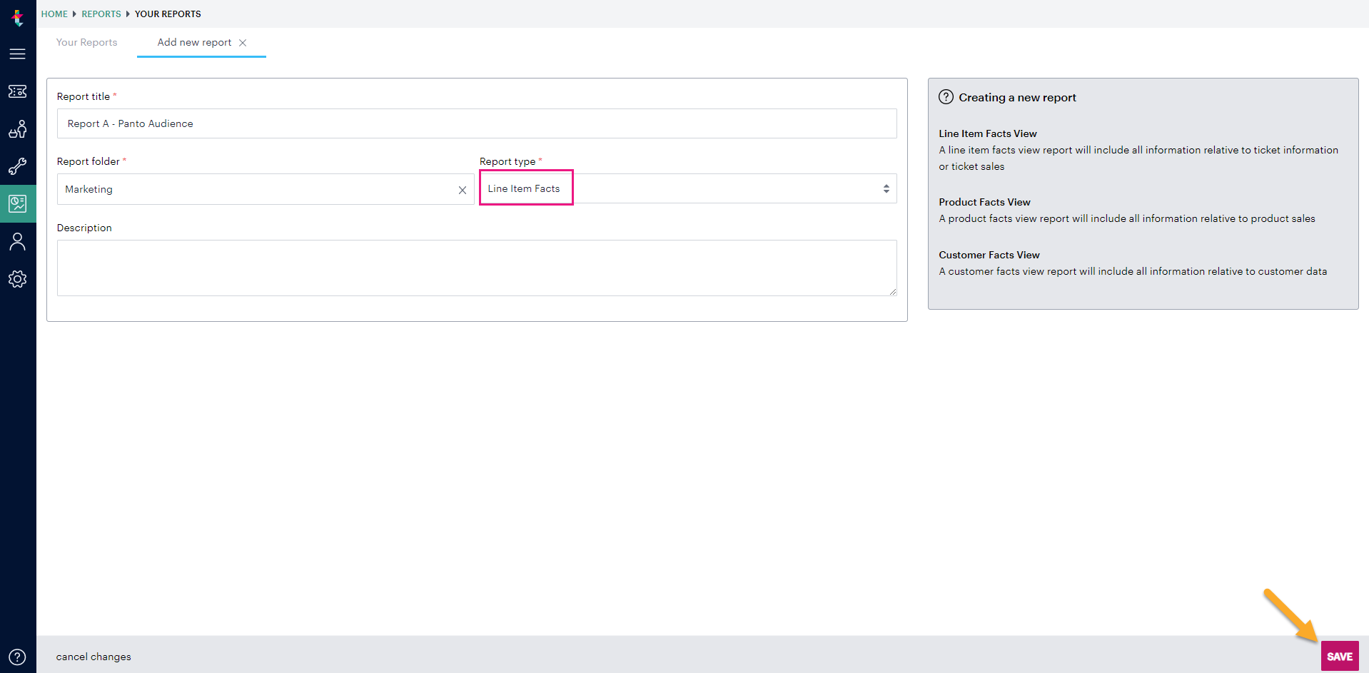 How to Build a Crossover Report Ticketsolve Help Centre